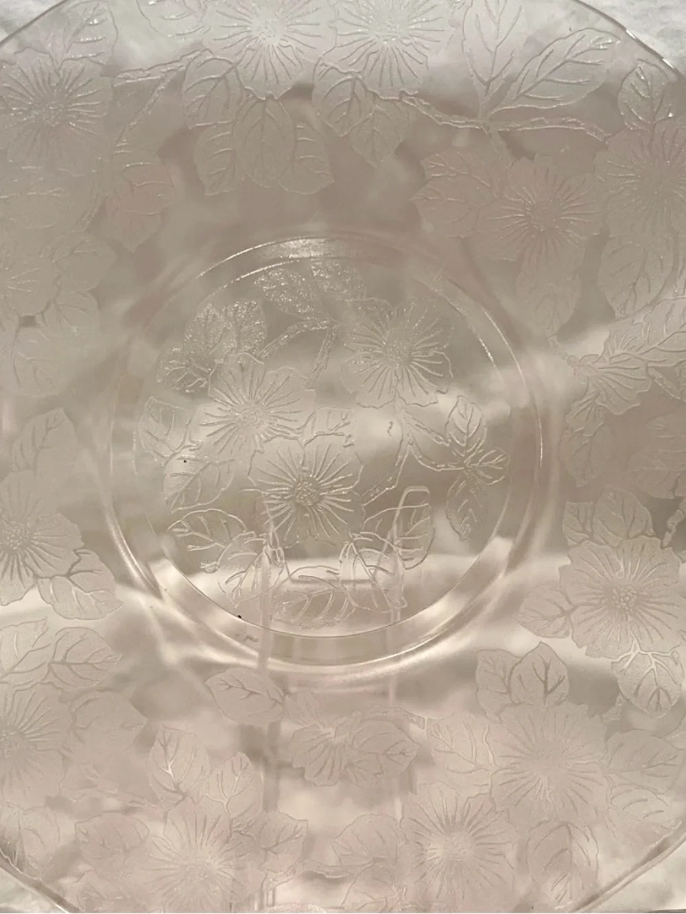 Set (3) MacBeth-Evans “Dogwood” Pink Depression Glass 11.5” Dinner Plates | GUC